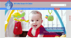 Desktop Screenshot of birthdefects.org